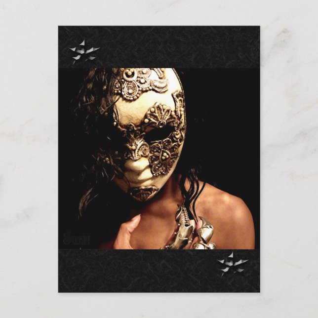 The Masked Postcard (Front)