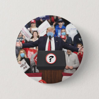The Masked President: Donald J. Trump Button
