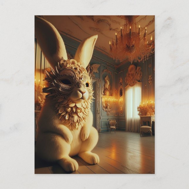 The Masked Rabbit Postcard (Front)