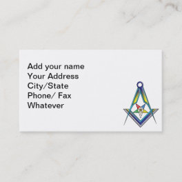 The Masonic/OES Card
