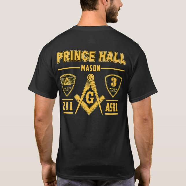 The Masonic Store Freemason PRINCE HALL Christmas T-Shirt (Back)