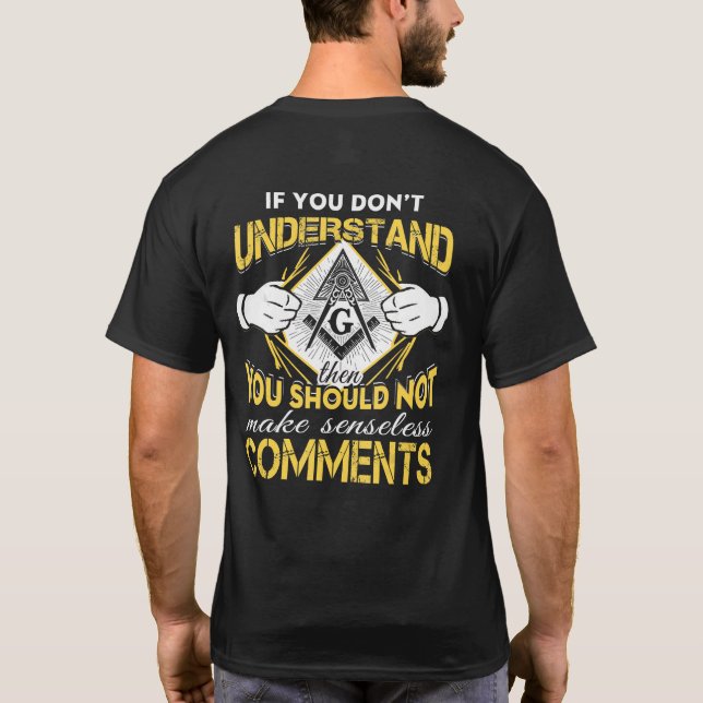 The Masonic Store Freemason T Shirt Gift (Back)