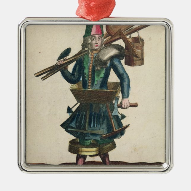 The Mason's Costume Metal Ornament (Front)