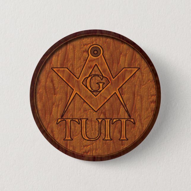 The Masons Round Tuit Button (Front)