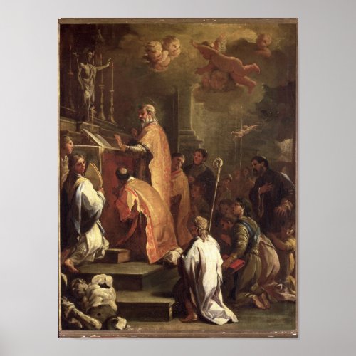 The Mass of St Gregory Poster