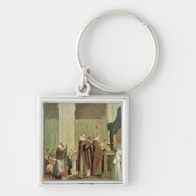 The Mass of St. Martin of Tours, 1654 Keychain (Front)