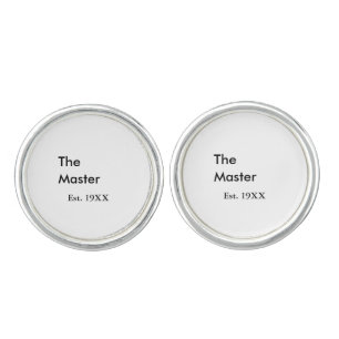 The Master boss name est year date man king title Cufflinks