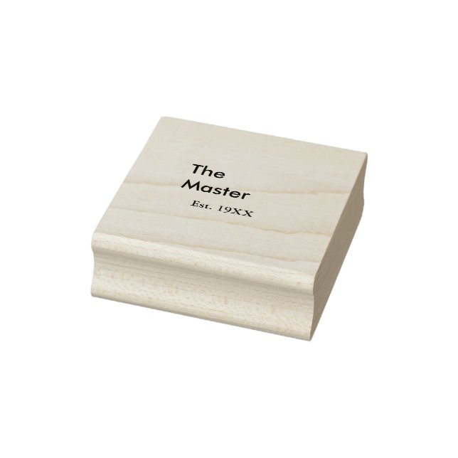 The Master boss name est year date man king title Rubber Stamp (Stamp)