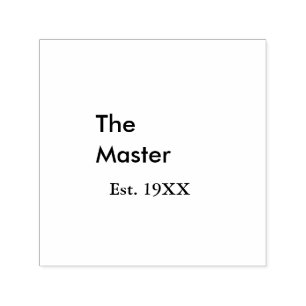 The Master boss name est year date man king title Self-inking Stamp