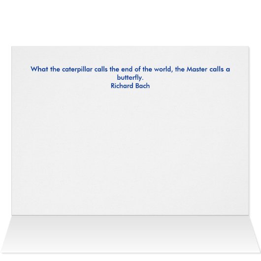 The Master calls a butterfly (Inside Horizontal (Top))