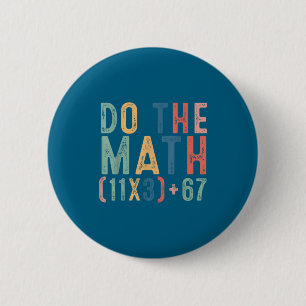 The Math 100 Days School Teacher Button