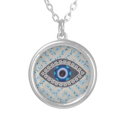 The Mati _ evil eye _ series 2  Silver Plated Necklace