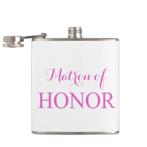 The Matron of Honor Flask