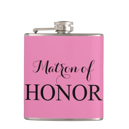 The Matron of Honor Hip Flask