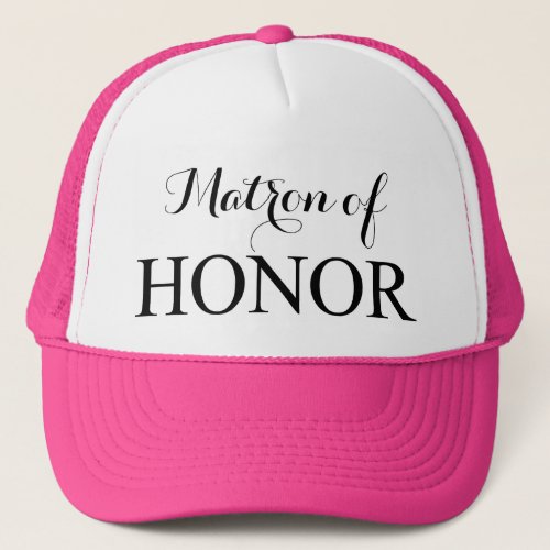 The Matron of Honor Trucker Hat