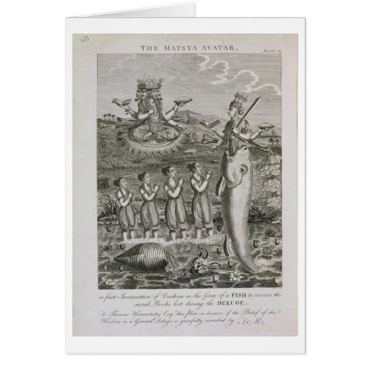 The Matsya Avatar, or the First Incarnation of Vis Cards (Front)