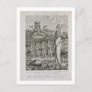 The Matsya Avatar, or the First Incarnation of Vis Postcard