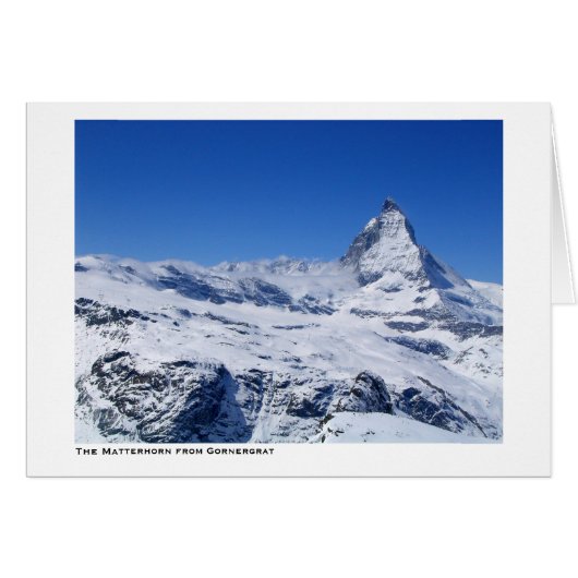 The Matterhorn from Gornergrat Cards (Front Horizontal)