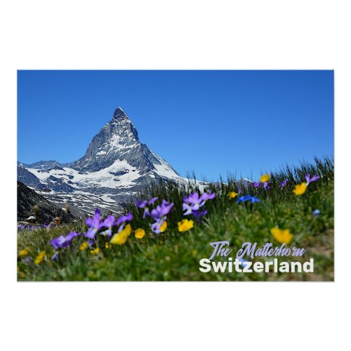 The Matterhorn Switzer Travel Souvenir Poster
