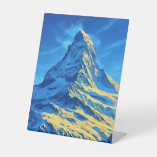 The Matterhorn Switzerland Pedestal Sign