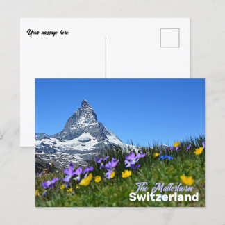 The Matterhorn Switzerland Travel Souvenir Postcard