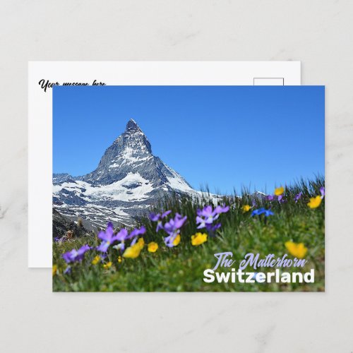 The Matterhorn Switzerland Travel Souvenir   Postcard