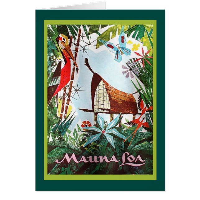 The Mauna Loa Lounge menu Cards (Front)