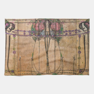 The May Queen by Margaret Macdonald Mackintosh Kitchen Towel