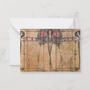 The May Queen by Margaret Macdonald Mackintosh Note Card