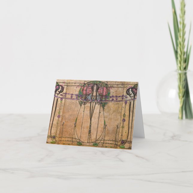 The May Queen by Margaret Macdonald Mackintosh Thank You Card (Front)