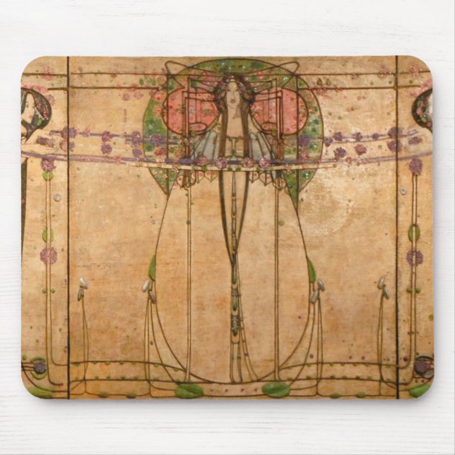 The May Queen - Margaret Macdonald Mackintosh Mouse Pad (Front)