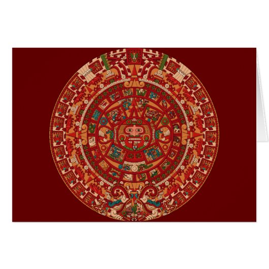The Mayan (Aztec) Calendar Wheel (Front Horizontal)
