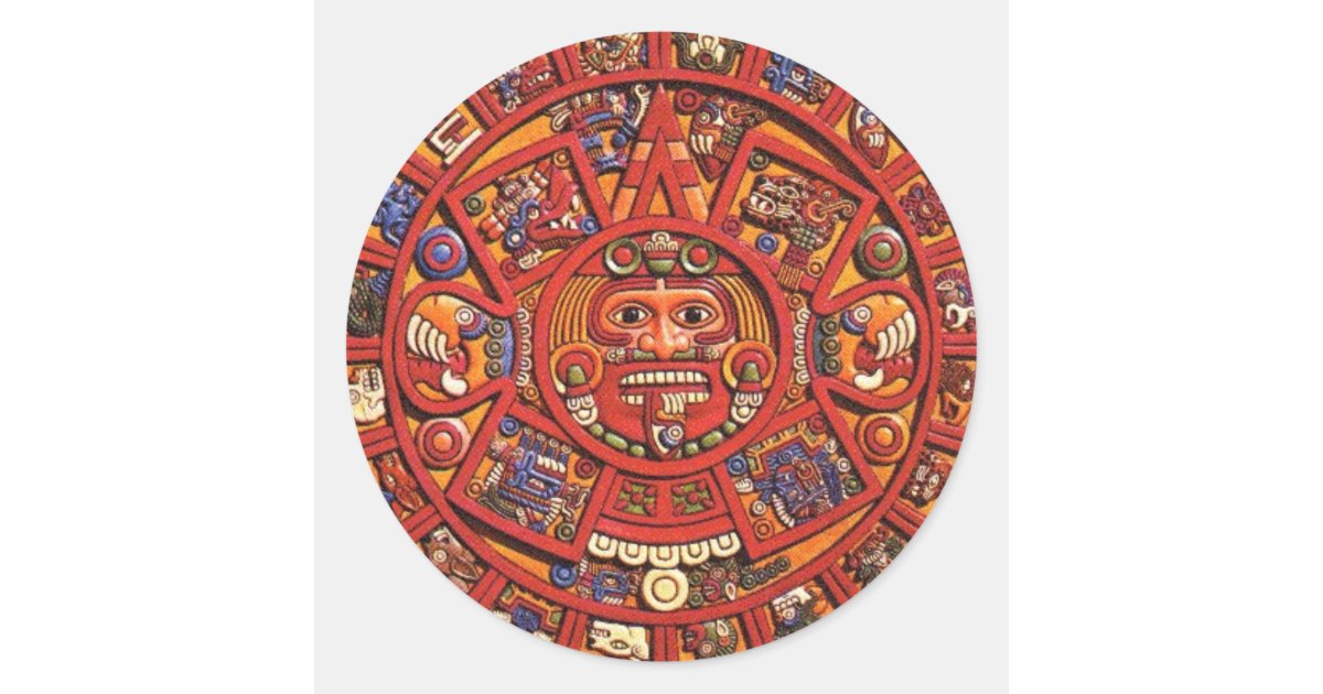 The Mayan Calendar Classic Round Sticker Zazzle