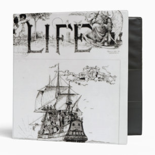 The Mayflower, front cover from 'Life' 3 Ring Binder