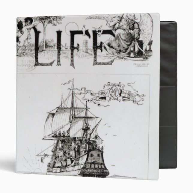 The Mayflower, front cover from 'Life' 3 Ring Binder (Front/Inside)
