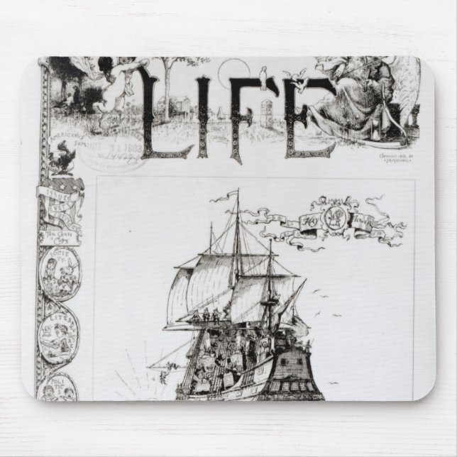 The Mayflower, front cover from 'Life' Mouse Pad (Front)