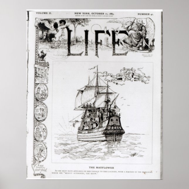 The Mayflower, front cover from 'Life' Poster (Front)