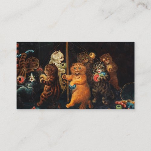 The Maypole by Louis Wain Business Card