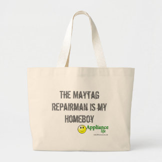 The Maytag Repairman is my Homeboy - Appliance Large Tote Bag
