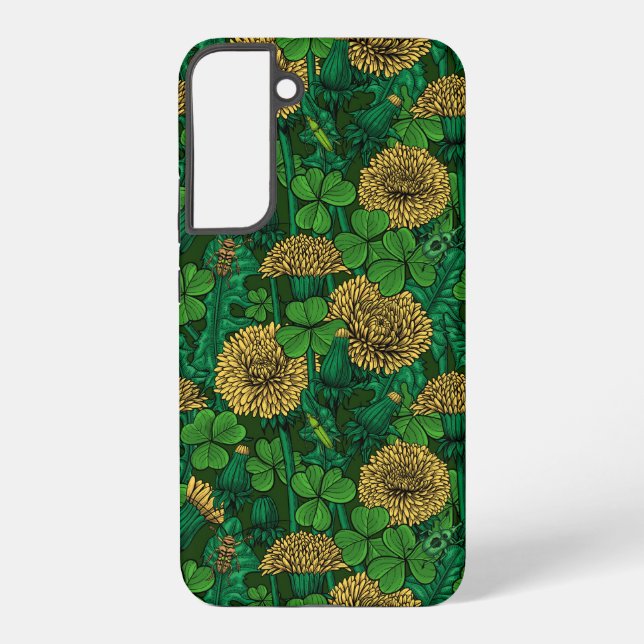 The meadow in green and yellow samsung galaxy case (Back)