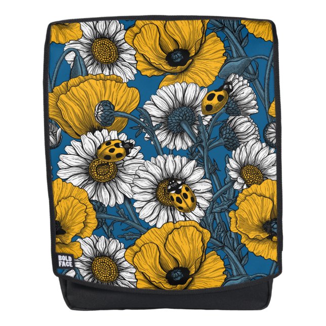 The meadow in yellow and blue backpack (Front)