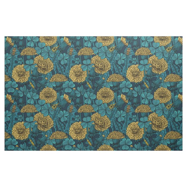 The meadow in yellow and blue fabric (Fat Quarter)