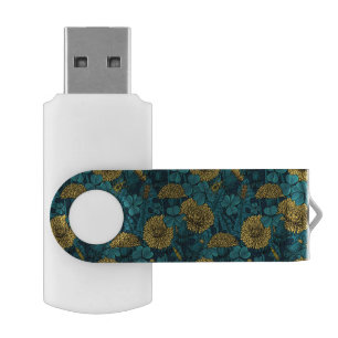 The meadow in yellow and blue flash drive
