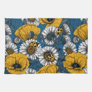 The meadow in yellow and blue kitchen towel