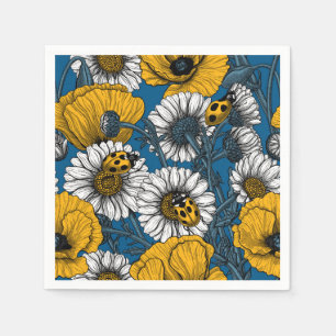 The meadow in yellow and blue napkins