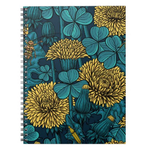 The meadow in yellow and blue notebook