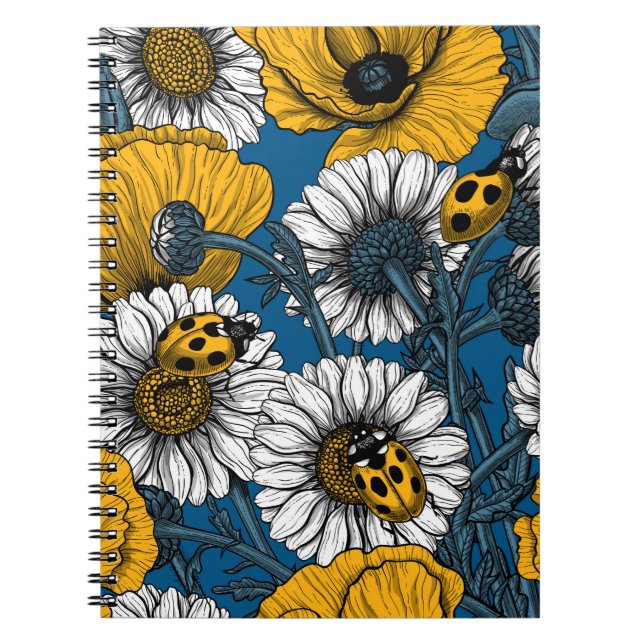 The meadow in yellow and blue notebook (Front)