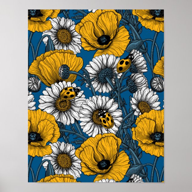 The meadow in yellow and blue poster (Front)