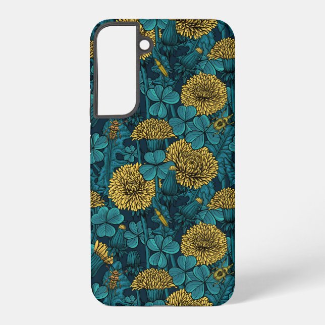 The meadow in yellow and blue samsung galaxy case (Back)