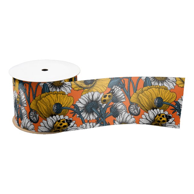 The meadow in yellow and blue satin ribbon (Spool)